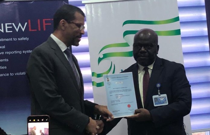 NCAA presents Air Transport License to Nigeria Air