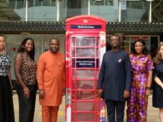 (Photo news) JollofAndTea campaign: London phone booth replica at MMA2
