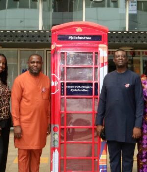 (Photo news) JollofAndTea campaign: London phone booth replica at MMA2