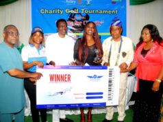 UNA Rewards Four Winners with Return Tickets, Receives Excellence Award at Rotary Sports Festival