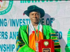 ISEN confers fellowship on NAMA’s DPA/CP, Musa