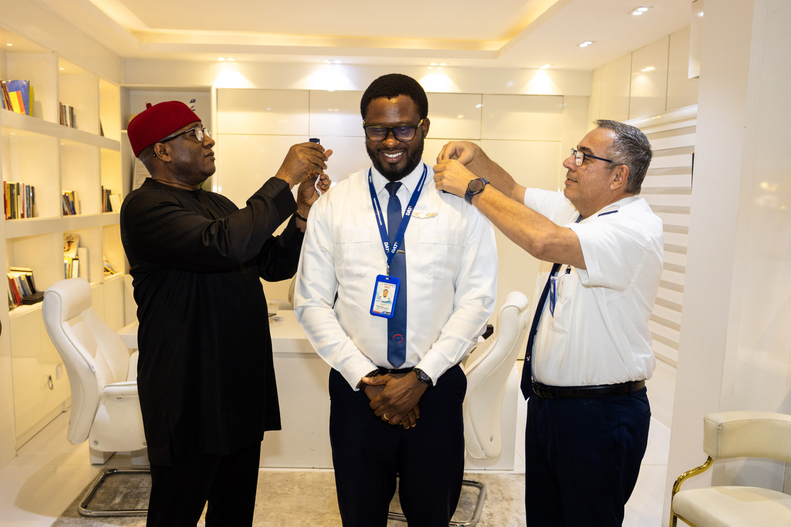 Air Peace Promotes Senior First Officer Solomon Ayegba to Captain on Embraer E195-E2 Fleet