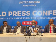 United Nigeria Airlines celebrates fifth anniversary, to launch New York flight second quarter