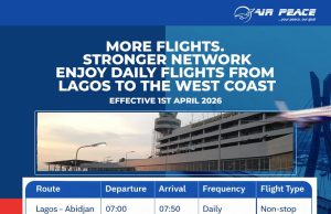 Boost for Regional Connectivity as Air Peace Announces Expanded West African Network From April 1